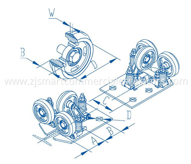 High Speed Roller Guide 6m/s